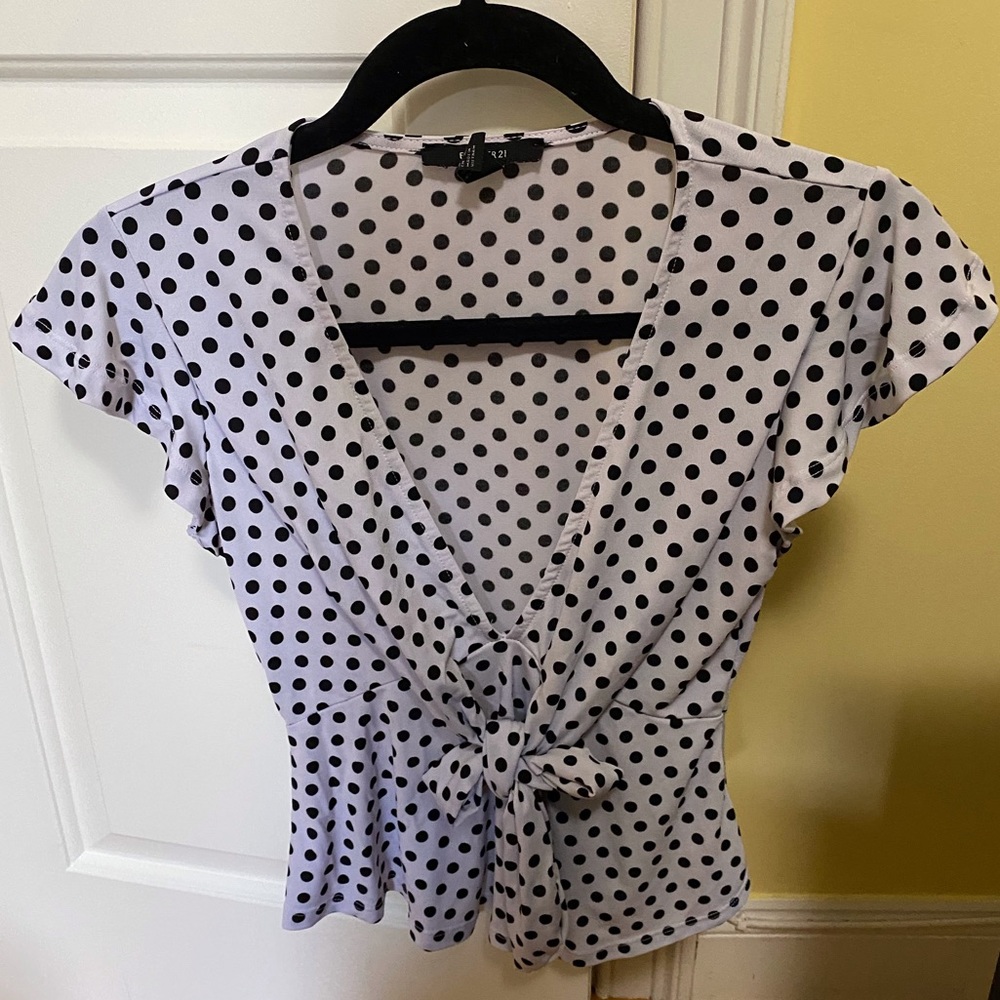 Polka Dot Tie Top